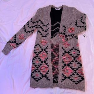 No Boundaries Aztec printed cardigan, size XS